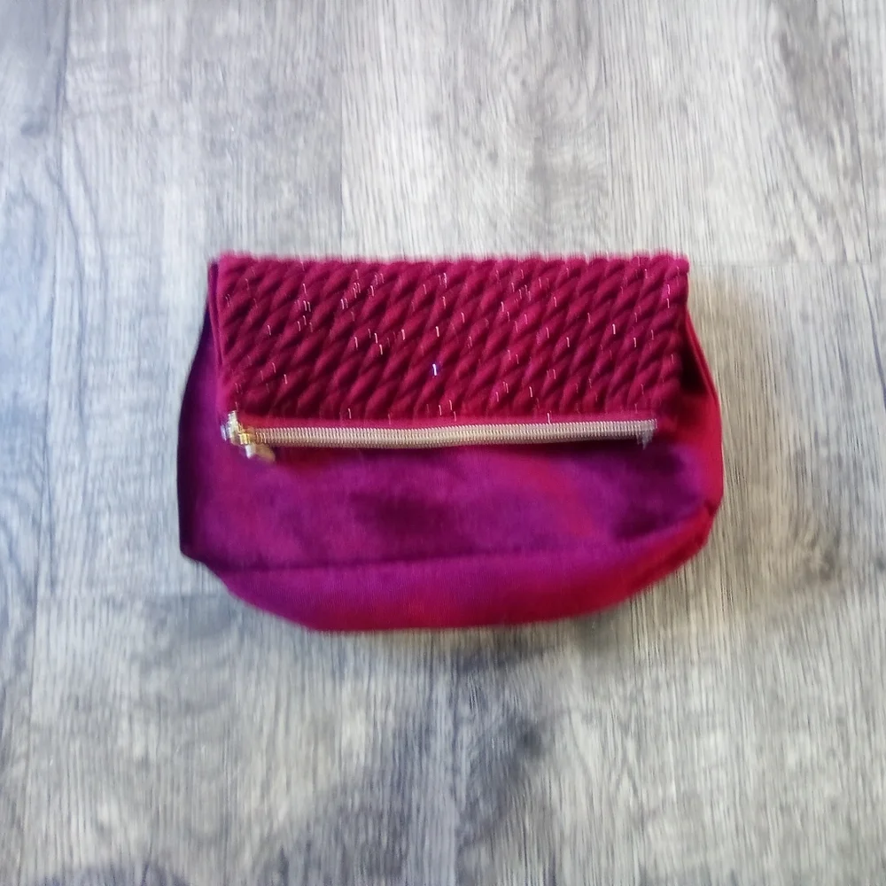 Elegant Burgundy Clutch